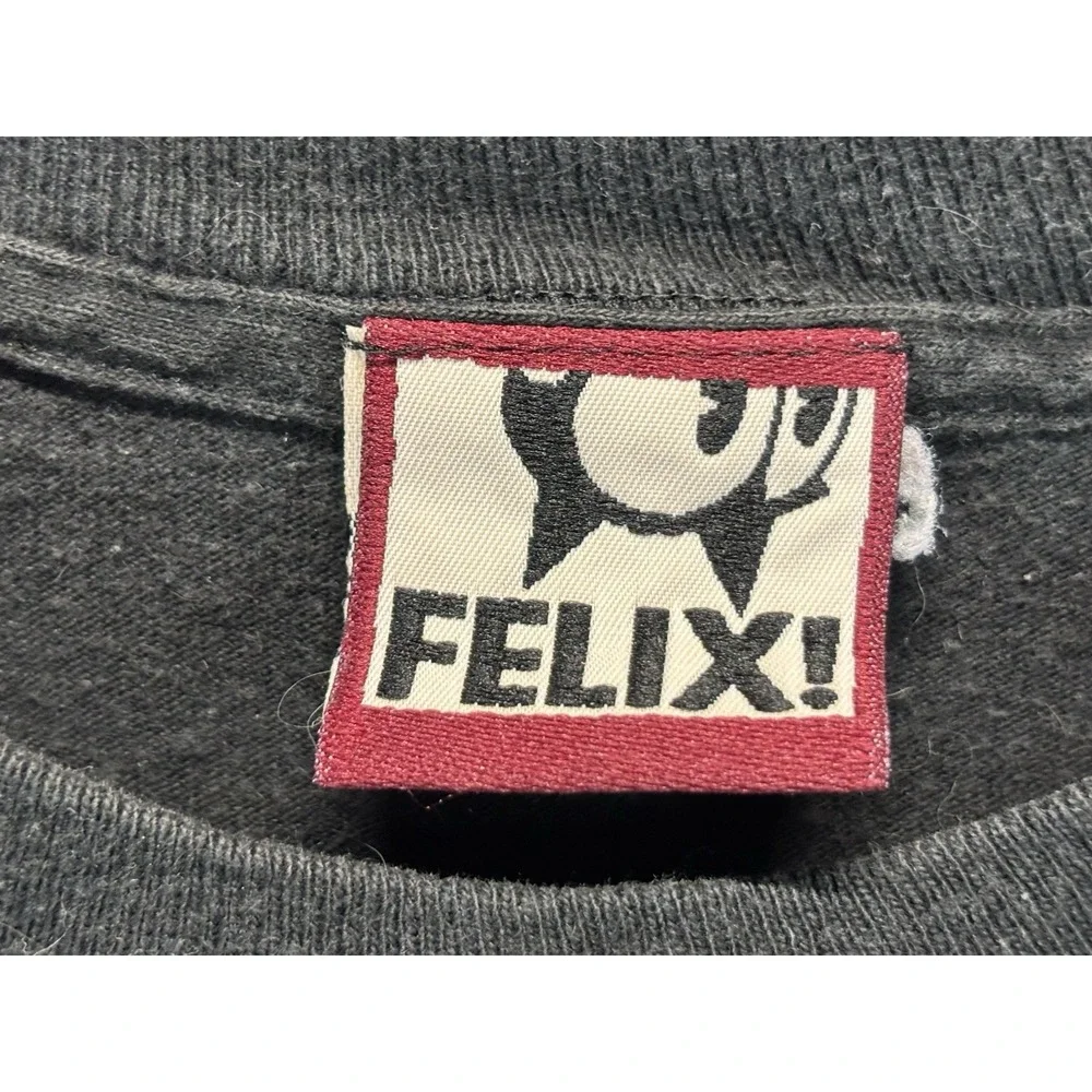 Vtg 90s Felix The Cat Box Logo Tshirt Adult 45